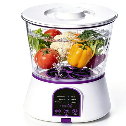 Fruit and Vegetable Cleaner Machine Ultrasonic Purifier Multifunctional Household Food Cleaning for Garden, Yard and Pest Management