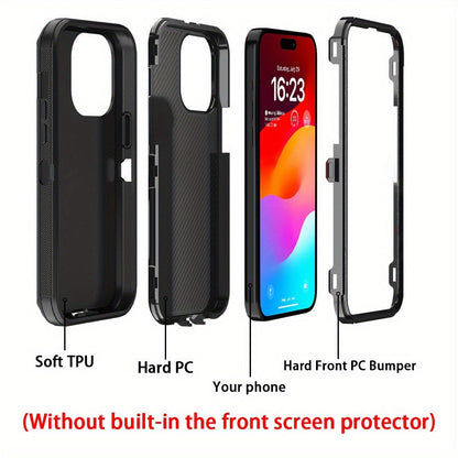 Rugged Armor iPhone 15 Case Shockproof Military-Grade Dual Layer Bumper Drop Protection Cover for iPhone 15 Pro Max 15 Plus 15 Pro 15