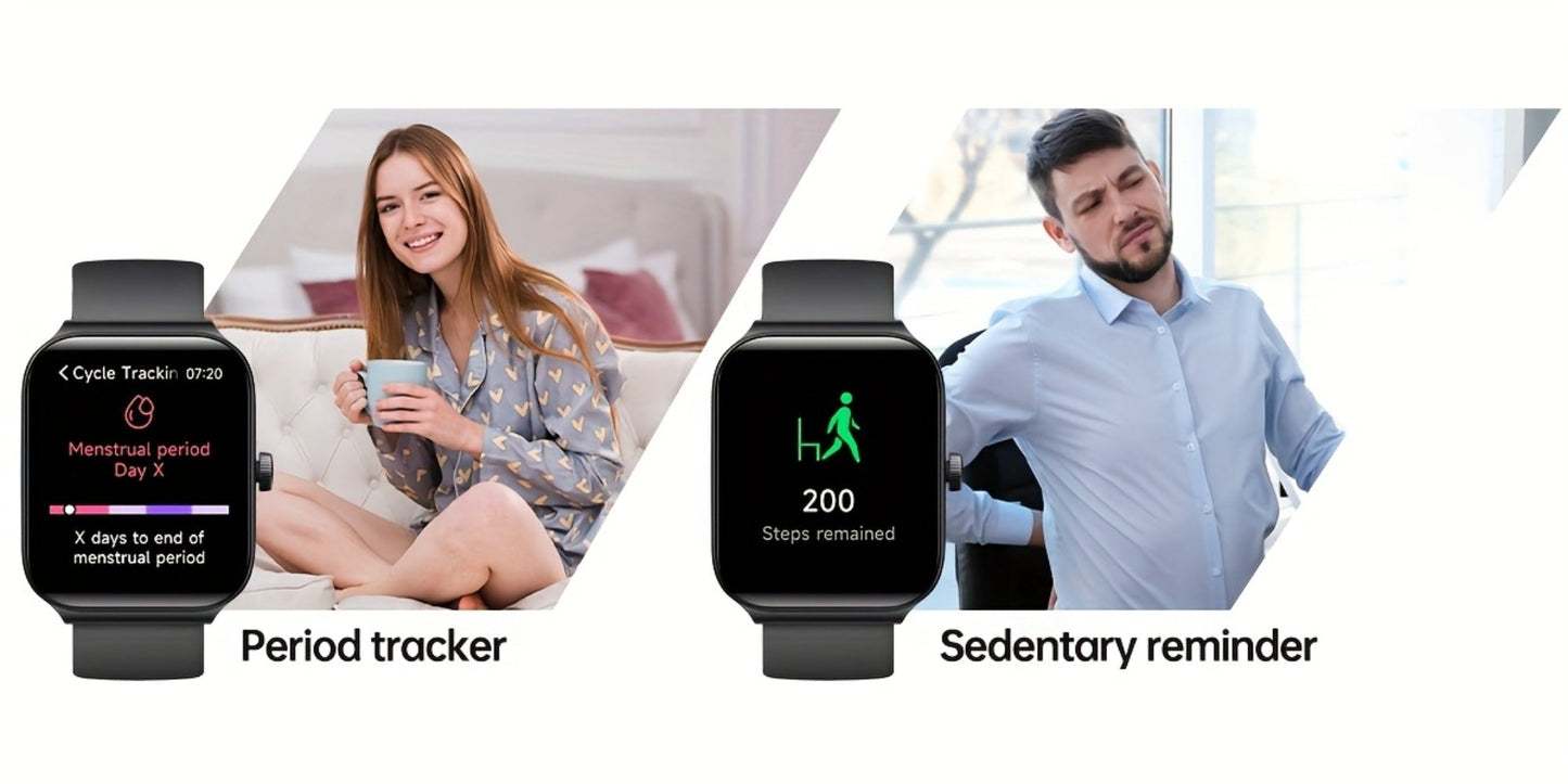 Smartwatch with Alexa Built-in FAWEIO 1.95" Large Display, Wireless Calling, 100+ Sport Modes, Pedometer Heart Rate Sleep Blood