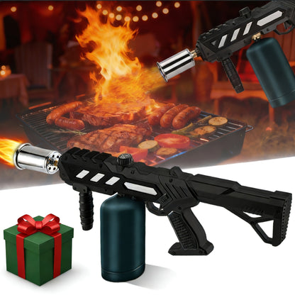Detachable-Body Propane Torch Gun with Adjustable Flame and Black or Gold-Silvery Finish Choices