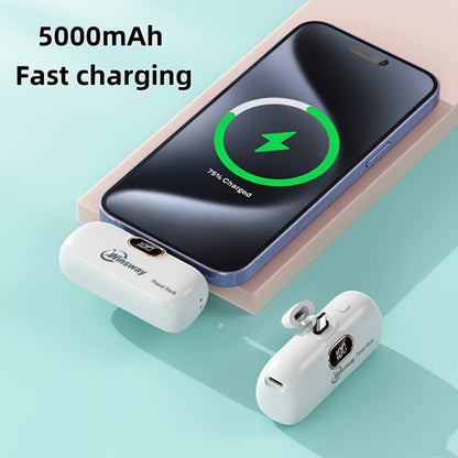 Winsway 5000mAh Mini Portable Charger Type-C Metal Plug with LED LCD Display for an Everyday Personal Care Routine