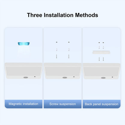 Wireless LED Ceiling Light Motion Sensor Rechargeable Battery Powered 3 Color Temperatures for Home Cooking, Dining and Outdoor Meals