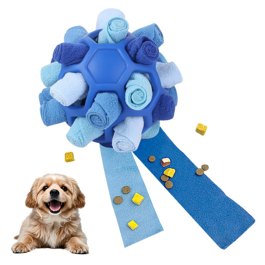 Snuffle Ball Dog Toy – Interactive Foraging Treat Dispenser & Slow Feeder Puzzle Toy for Small Medium Large Dogs