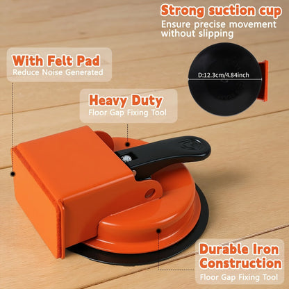 Floor Gap Fixer Tool with 4.84" Suction Cup, Laminate Floor Gap Tool Kit for Vinyl Plank Hardwood Floors