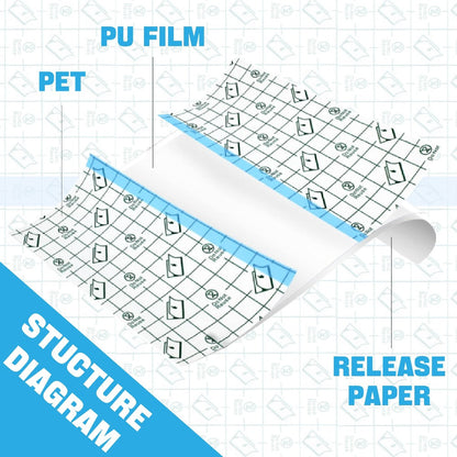 Tattoo Bandage Roll Clear Second Skin Film for New Tattoo Healing for Temporary Body Art, Festivals and Costumes