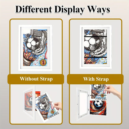 Kids Art Frame Changeable Front-Opening Display, Children Artwork Picture Frame for 8.5x11 & 10x12.5 Drawings