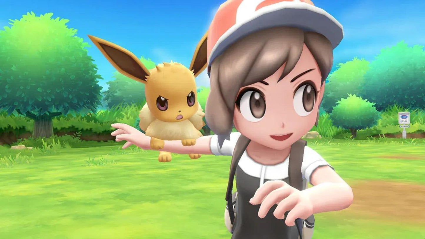Pokemon Let's Go Pikachu Nintendo Switch Game, US/AS English Edition, Kanto Region Adventure with Motion Catching