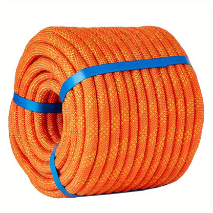 Double Braided Nylon Rope 1/2 Inch Polyester, 100ft 150ft 200ft Multi-Color for Anchoring Towing Cargo Sailing Dock Lines & Outdoor Use