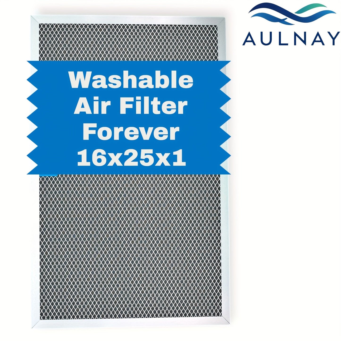 Electrostatic HVAC Air Filter MERV 8 Lifetime Reusable, 6-Layer Filtration MPR 600 FPR 5, Increases Airflow