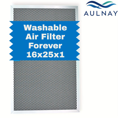 Electrostatic HVAC Air Filter MERV 8 Lifetime Reusable, 6-Layer Filtration MPR 600 FPR 5, Increases Airflow