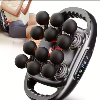 Fascia Gun Multi-Head Deep Tissue Massager, 9 High-Frequency Modes for Leg, Waist, Back & Hip