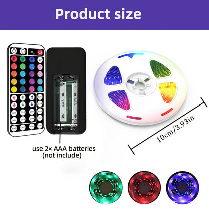 50FT or 100FT RGB LED Strip Light with 44-Key Remote, 20 Colors and Eight Modes for Room and Event Decor