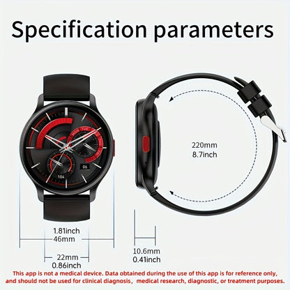 Smartwatch AMOLED for Men SENBONO 1.43" HD Bluetooth Calling, 100+ Sport Modes, DIY Custom Watch Face, Heart Rate Sleep Blood Oxygen