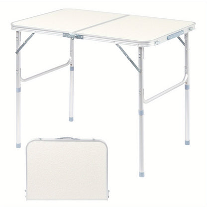 Folding Table 3ft and 4ft Aluminum Alloy Picnic Design with Two Height Positions and Fold-Flat Carry Case