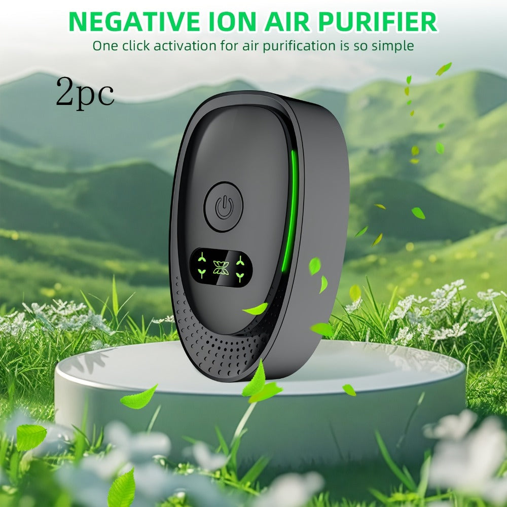 Portable Ozone Air Purifier & Sanitizer, Formaldehyde, Smoke & Dust Eliminator for Home, Office, Car & Bedroom