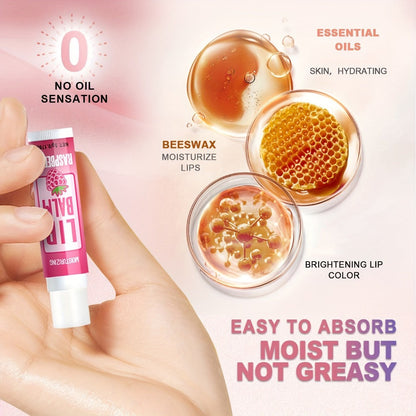 Lip Balm Gift Set 48pcs MISS FACTORX – Moisturizing Glycerin Lip Butter, Hypoallergenic Natural Finish for All Skin Types