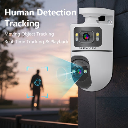 Security Camera 4K Dual-Lens Model with 2160P Video, Dual-Band WiFi, Color Night Vision and Tamper Detection