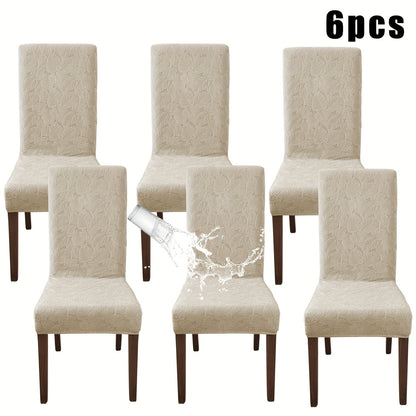 Stretch Dining Chair Covers Set of 4/6 – Plant Print Slipcovers for Dining Room Kitchen Chairs, Elastic Parsons Chair Protector, Home Decor