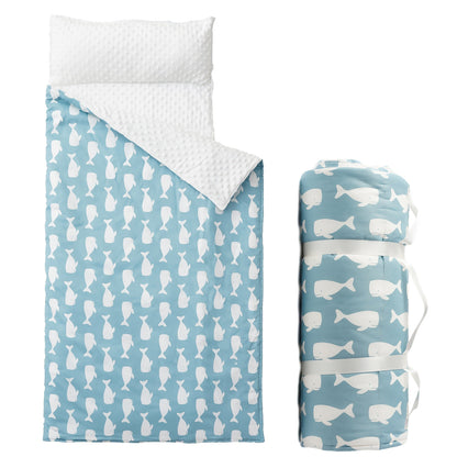 Kids Nap Mat Roll-Up Sleeping Mat for Daycare & Travel - 100% Polyester, Fun Prints for Entryways, Bedrooms and Living Spaces