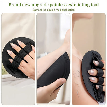 Mandelic Acid AHA Exfoliating Gel & Five-Finger Mud Scrubber Glove 2-Piece Set for Bath Time, Home Spa and Personal Care