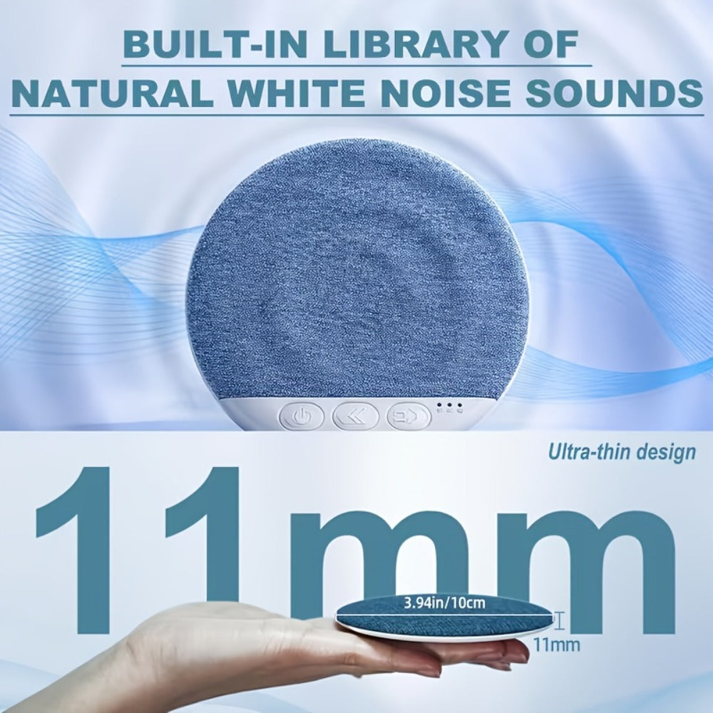 Sleep Pillow Speaker Wireless White Noise Machine with Rain Ocean Sounds, 2-Pack 49g Sleep Headphones