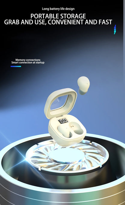 Wireless Earbuds Mini In-Ear Set with Compact Charging Case and Black, Khaki or White Color Choices