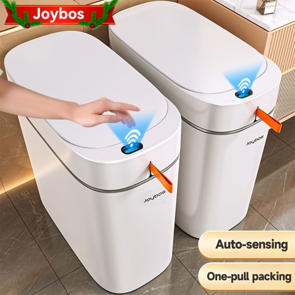 Sensor Trash Can Self-Emptying 3.8 Gallon with Drawstring Bags – Hands Free Infrared Smart for Home Cooking, Dining and Outdoor Meals