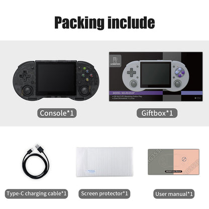 Handheld Game Console Anbernic RG353P with 3.5-inch IPS OCA Full-Lamination, Multi-Touch, 16GB+64GB Options, 3500mAh Battery, Android 11