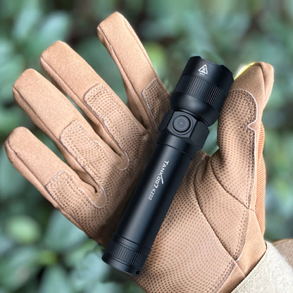 Mini LED Flashlight 18650 Rechargeable Battery, Adjustable Focus & Brightness Zoomable Compact Torch