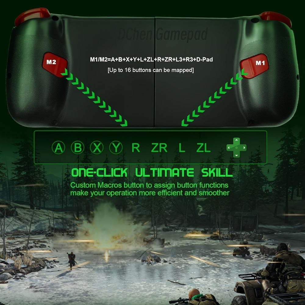 Bluetooth Wireless Gamepad Controller for iPhone Android PC Tablet Steam Deck, Rechargeable, Design