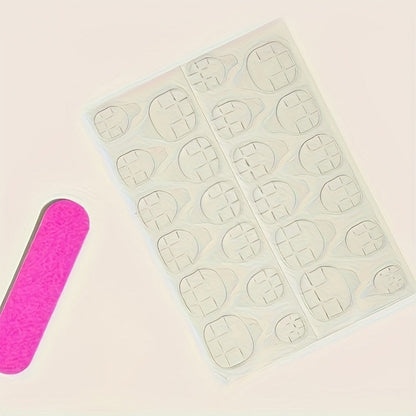 Press On Nails 576-Piece Assorted Set with Square, Almond, Oval and Ballerina Shapes in Three Lengths