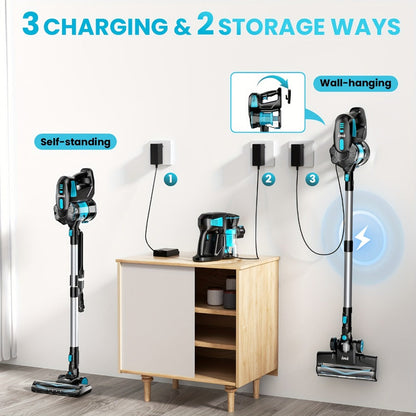 Handheld Vacuum Cleaner Cordless 29KPA Strong Suction for Pet Hair for Entryways, Bedrooms and Living Spaces