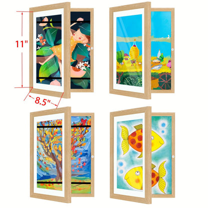 Kids Art Frame Changeable Front-Opening Display, Children Artwork Picture Frame for 8.5x11 & 10x12.5 Drawings