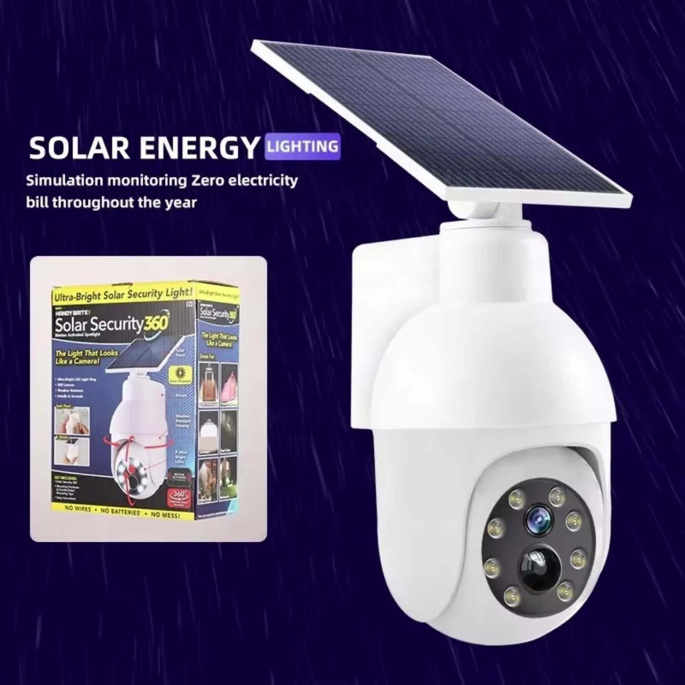 Solar Security Light with Fake Camera Design, Motion Sensor Outdoor LED Warning Light, Solar Powered