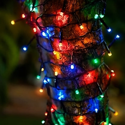 500 LED Christmas String Lights 170 Feet, 8 Lighting Modes with Memory Plug, Transparent Wire Outdoor Lights for Christmas Tree
