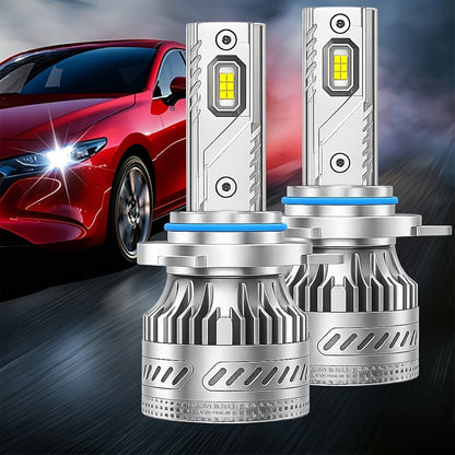 LED Headlight Bulbs 30000 Lumens 350W – H4 H11 9005/HB3 9006/HB4 9012/HIR2 | 6500K White 12V | 2-Pack Upgrade for Brighter Nighttime Driving
