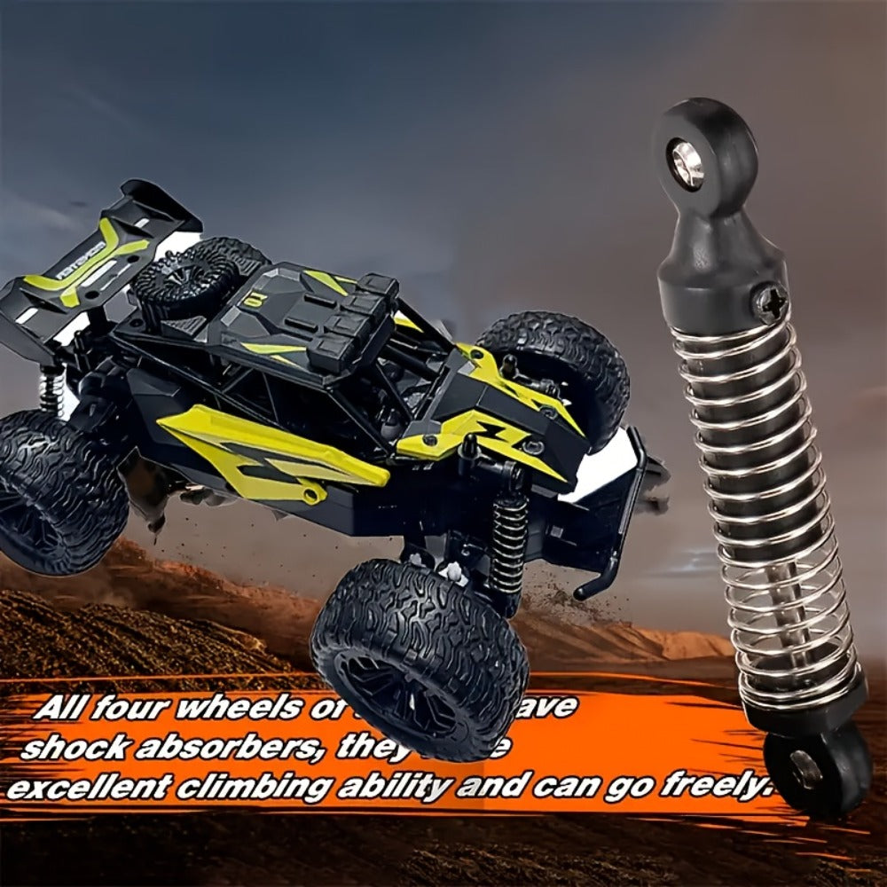 High-Speed RC Buggy 40km/h Alloy Body – 2.4G Remote Control Off-Road Vehicle for Boys Ages 6+, Super Powerful All-Terrain Outdoor Racing
