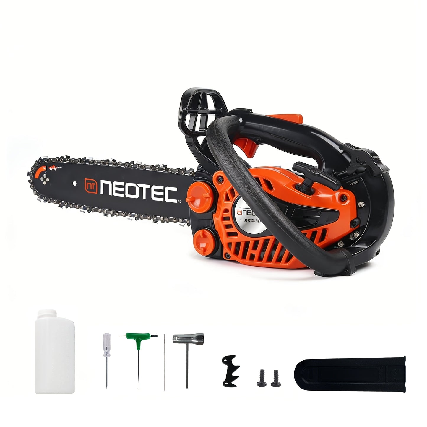 25CC 12-Inch Top-Handle Gas Chainsaw with 12000 RPM Source Rating and 5.5-Pound Body Configuration