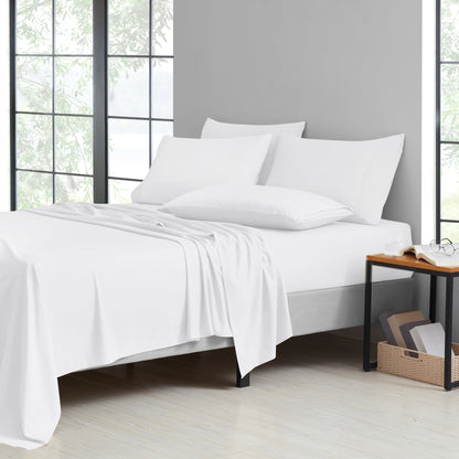 Microfiber and Bamboo Blend Sheet Set with 3- or 6-Piece Packages, 20 Colors and Five Bed Sizes
