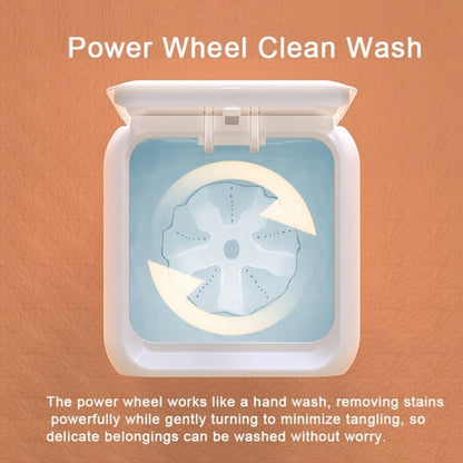 Mini Washing Machine Pure Copper Motor High Torque 4 Washing Modes Portable Washer for Entryways, Bedrooms and Living Spaces