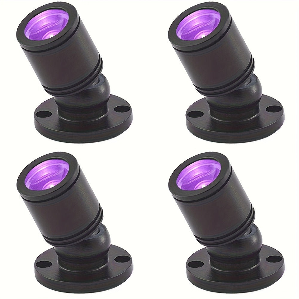 LED UV Blacklight USB Powered Mini Spotlight, Glow Party, Tapestry & UV Reactive Decoration with On/Off Switch