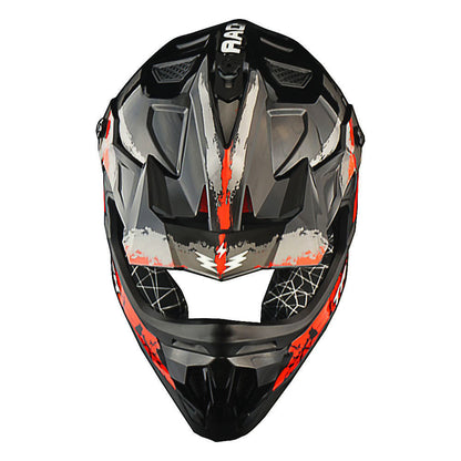 Motorcycle Helmet 1STORM Dirt-Bike Full-Face Shell with Peak Visor, XS-XXL Sizes, Padded Liner and Graphic Styles