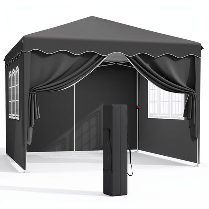 Pop Up Canopy Tent with Sidewalls, Outdoor Party Wedding Backyard for Garden, Patio and Yard Use