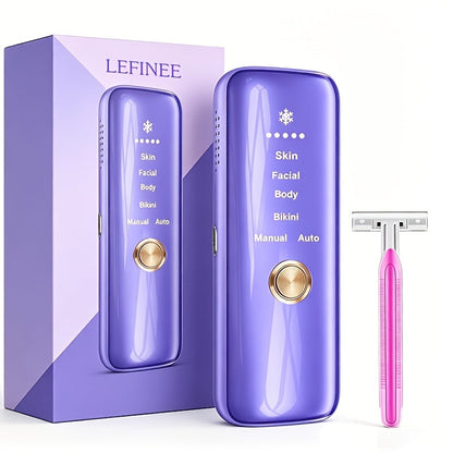 IPL Hair Removal Machine 3-in-1 Permanent Hair Removal Device 999900 Flashes | Painless Laser Epilator for Women Men Full Body Face Legs