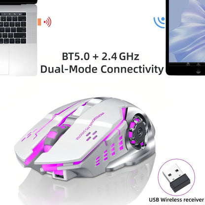 Wireless Gaming Mouse RGB Rechargeable T-WOLF 2.4GHz Large Mouse for PC Laptop Tablet Mac for an Everyday Personal Care Routine