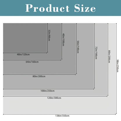 Area Rug Washable Foldable Indoor Outdoor Mat in Five Sizes for Patio, Garden, Picnic or Camping
