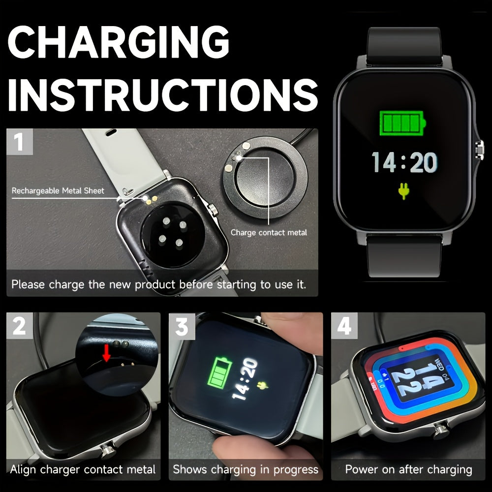 Smartwatch Bluetooth Calling with 1.83" Full Touch Screen, Multiple Sport Modes, Music Control & Sedentary Reminder – Fitness Tracker