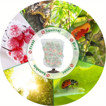 Garden Netting | Plant Protection Bags Drawstring Insect Bird Barrier