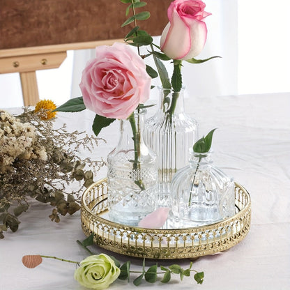Glass Bud Vases Bulk Set – Clear Flower Vases for Wedding Table Centerpieces, Home Decor, Birthday, Anniversary & Holiday Party Decorations