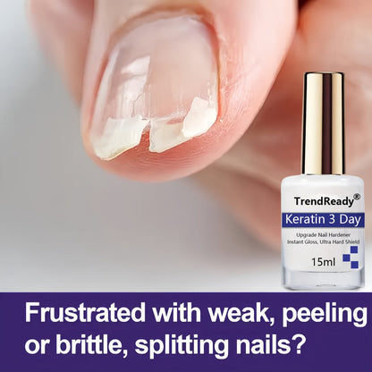 Vitamin E Nail Strengthener Oil, Two 15ml Bottles with Keratin Protein for Daily Manicure Care